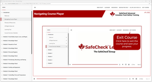 SafeCheck Advanced Food Safety - English Language Version - Online  - Includes Exam