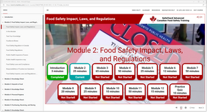 SafeCheck Advanced Food Safety - English Language Version - Online  - Includes Exam