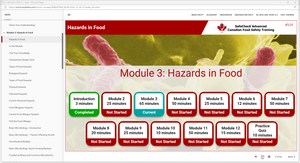 SafeCheck Advanced Food Safety - English Language Version - Online  - Includes Exam