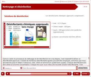 SafeCheck Advanced Food Safety - French Language Version - Online - Includes Exam - Pass Guarantee