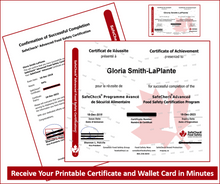 Load image into Gallery viewer, SafeCheck Advanced Food Safety - English Language Version - Online  - Includes Exam