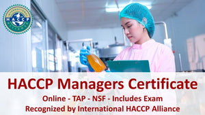 HACCP Managers Certificate Course – Online