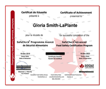 Load image into Gallery viewer, SafeCheck Advanced Food Safety - French Language Version - Online - Includes Exam - Pass Guarantee